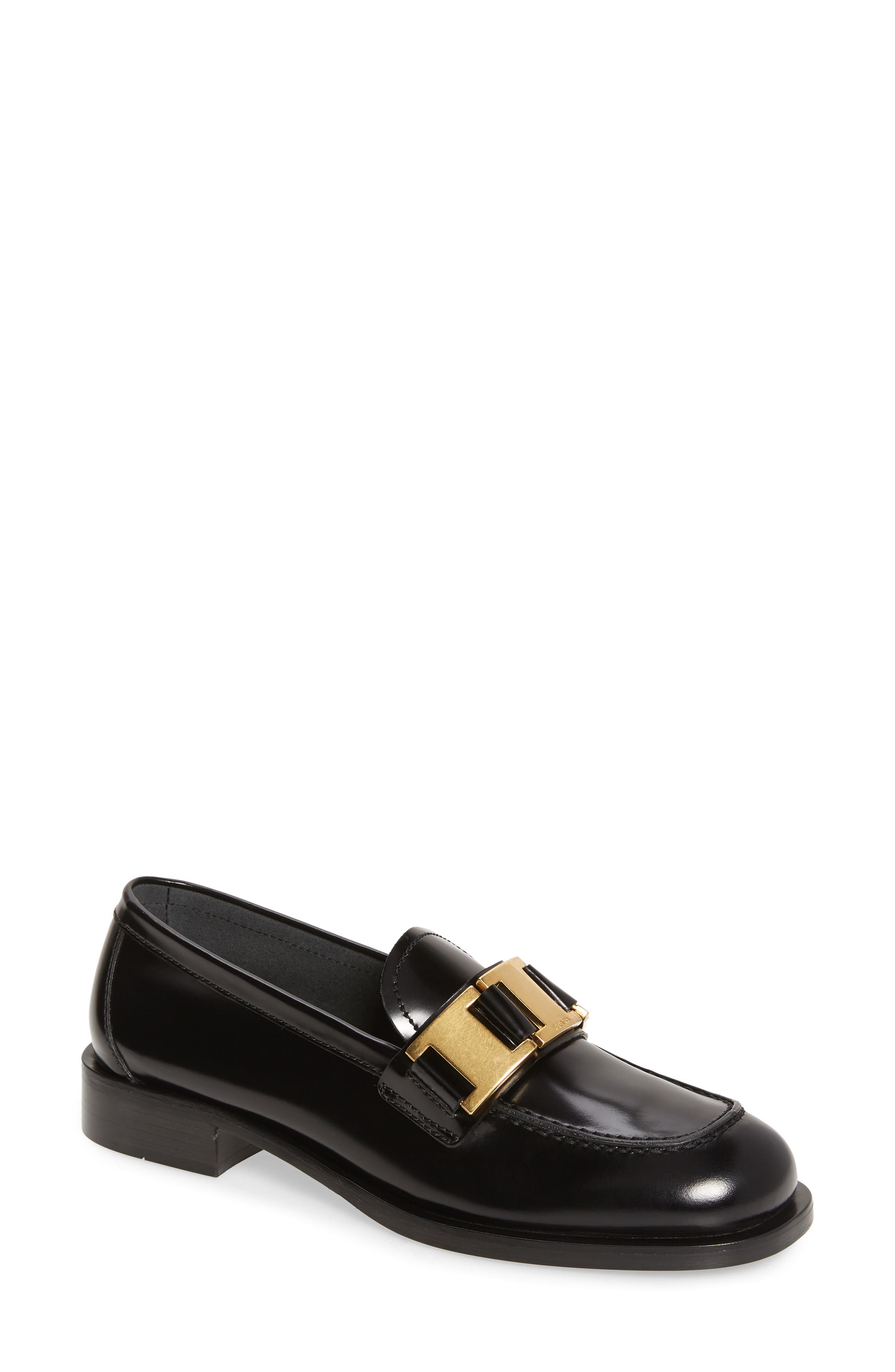Prada Buckle Loafer, Main, color, 