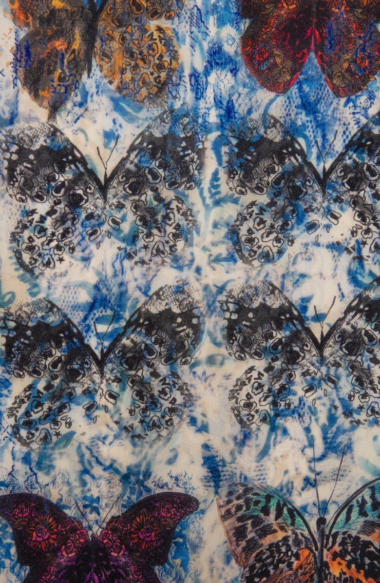 Zadig & Voltaire Blondie Vivid Flight Silk Scarf, Alternate, color, 