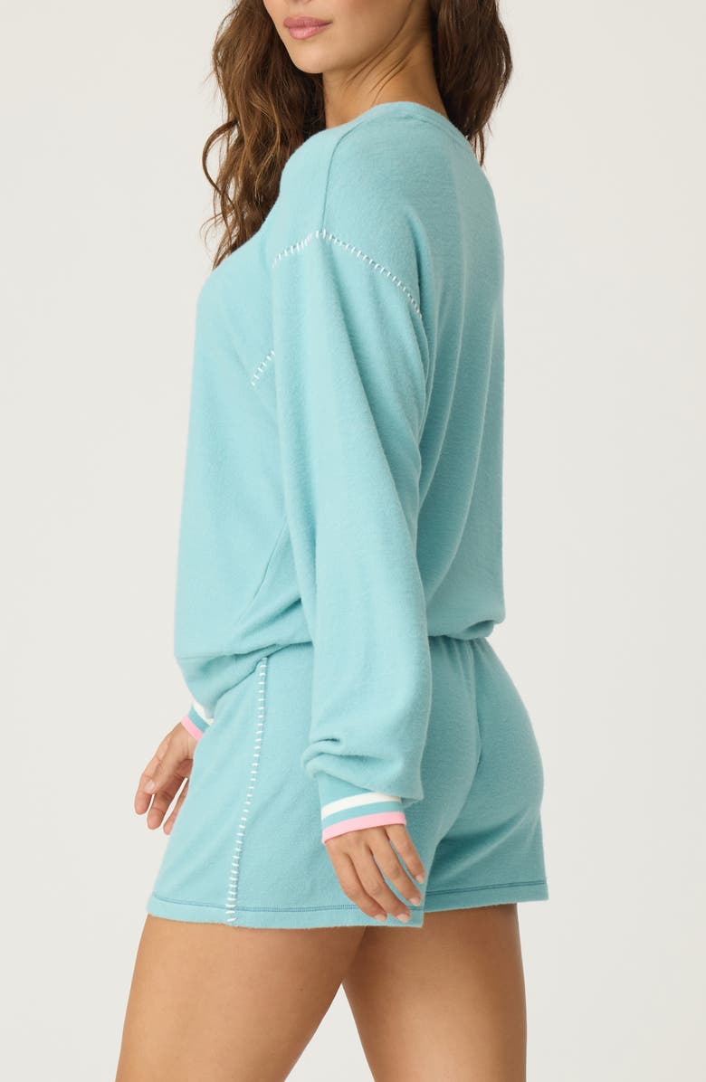 PJ Salvage Cool Breeze Terry Long Sleeve Pajama Top, Alternate, color, 