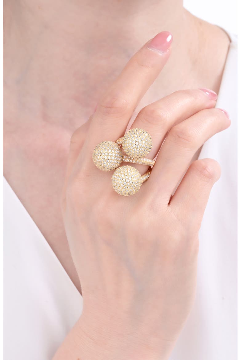 Orla Pavé Wrap Ring, Alternate, color, GOLD