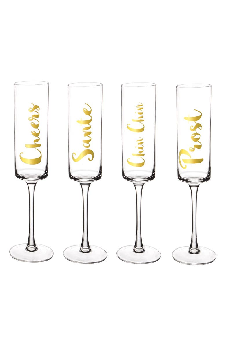 Cathy's Concepts 'Cheers' Champagne Flutes, Alternate, color,