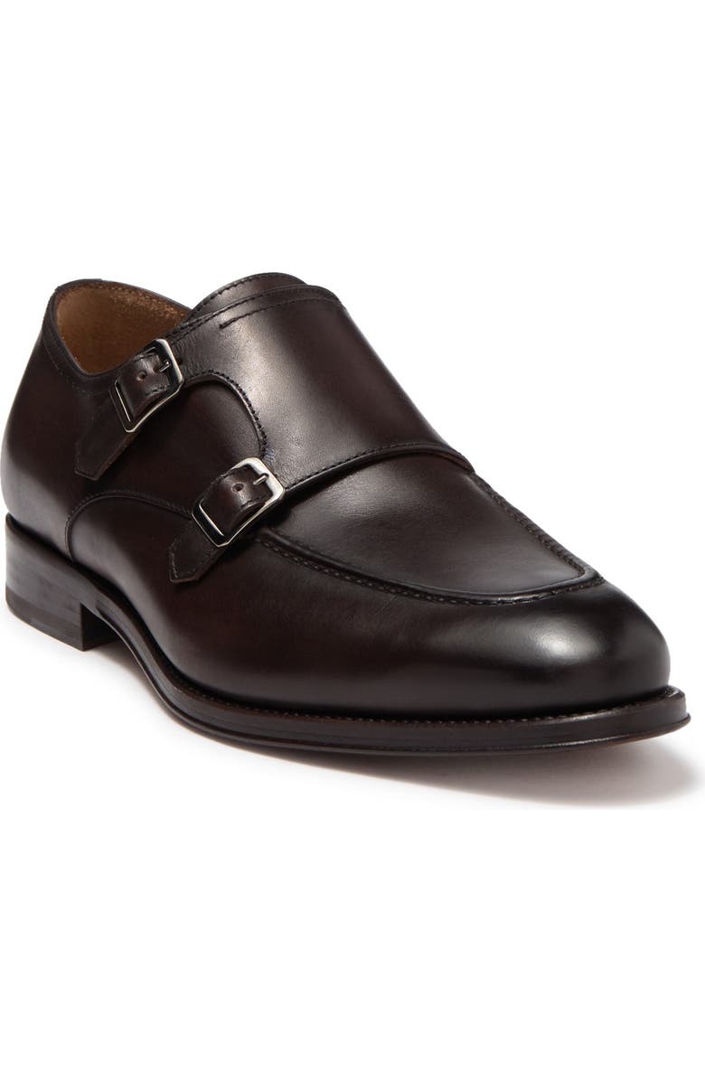 ANTONIO MAURIZI Leather Double Monk Strap Loafer, Alternate, color,