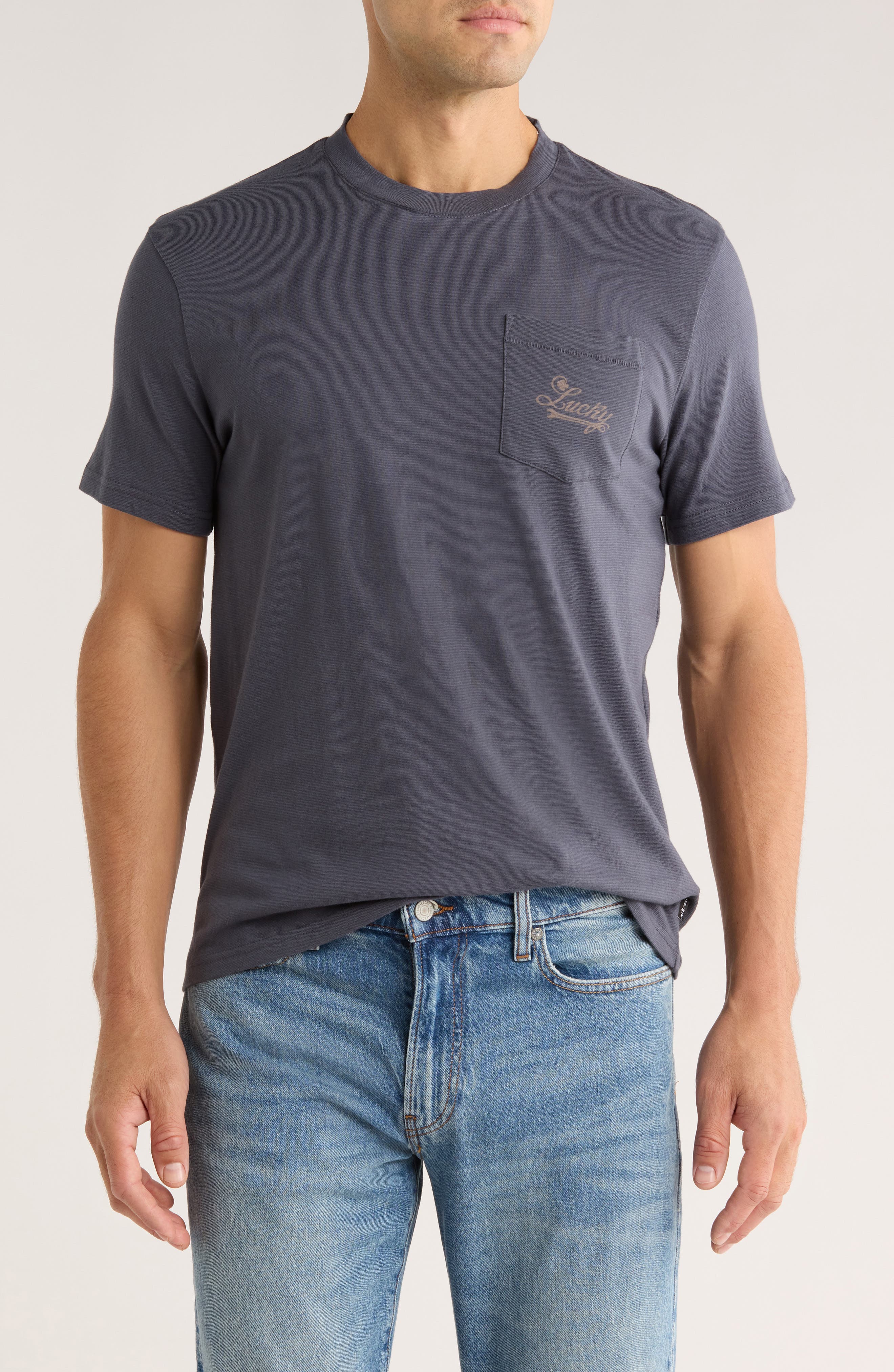 Lucky Brand Logo Pocket T-Shirt