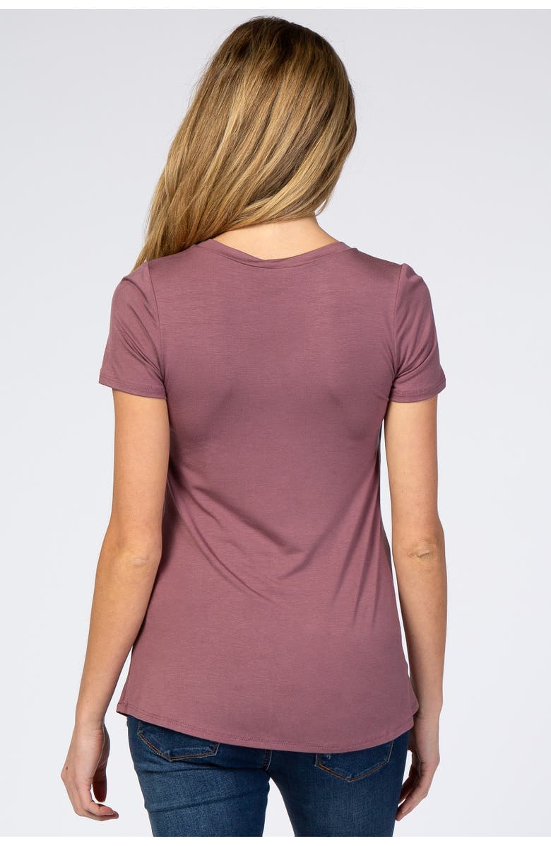 PinkBlush Layered Wrap Front Nursing Top, Alternate, color, 