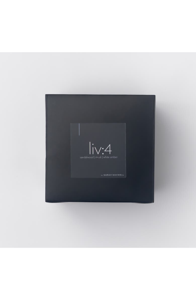 Sarah Maxwell Beauty liv4 Scented Candle, Alternate, color, Black