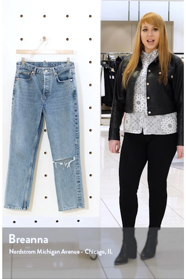 Chicago Crop Slim Straight Jeans video