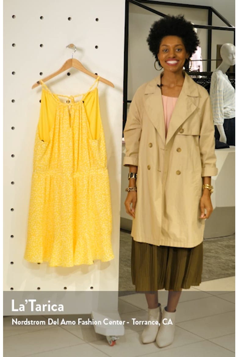 Gibson x Living in Yellow Calla Keyhole Halter Neck Dress (Nordstrom Exclusive) video