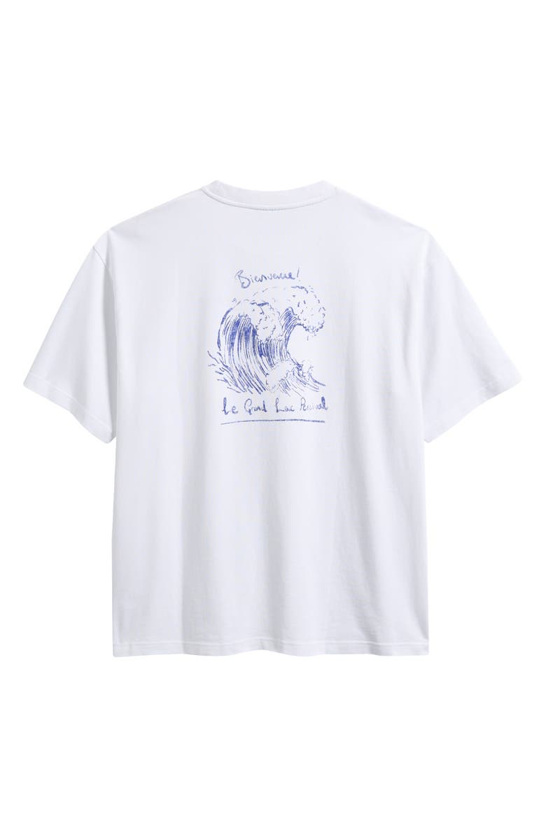 Percival Le Grand Lac Oversize Graphic T-Shirt, Alternate, color, White