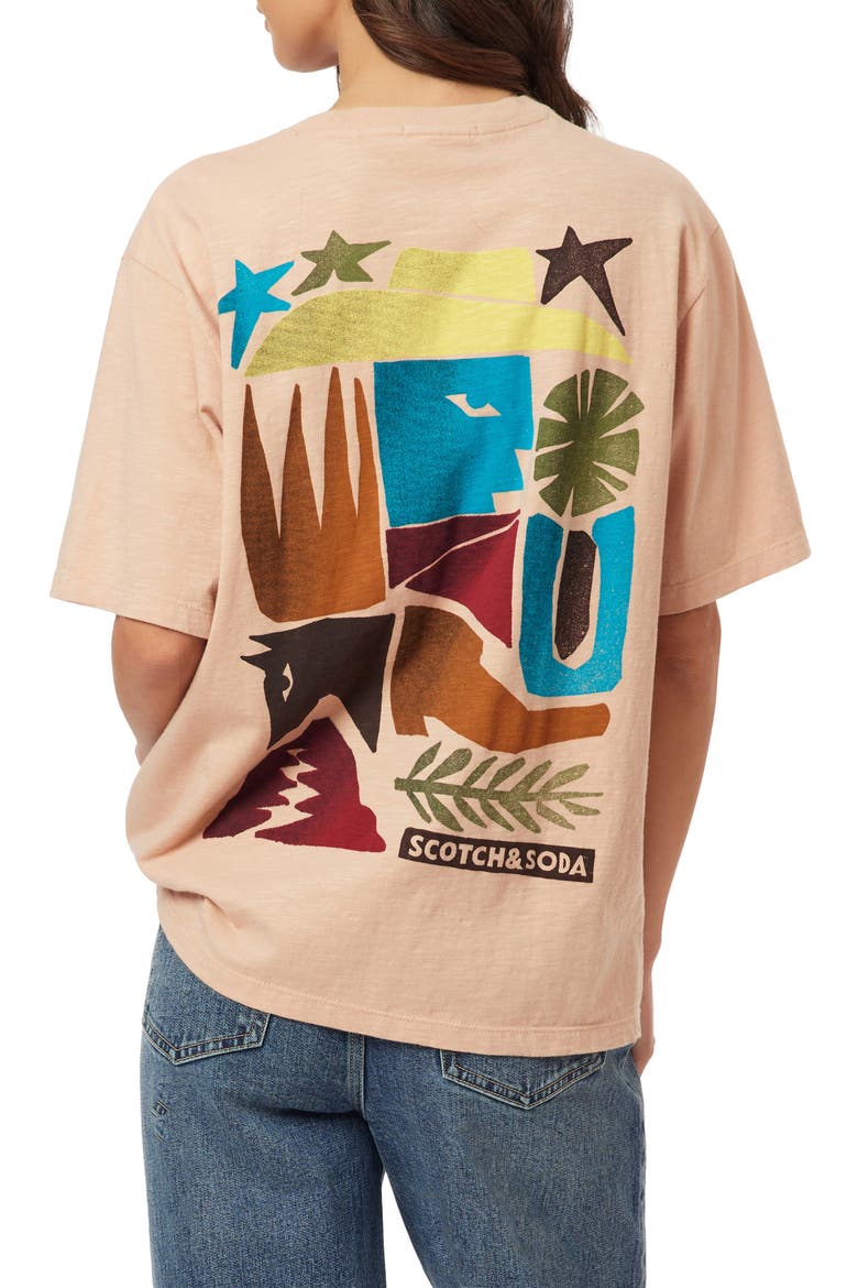 Modern Cotton Graphic T-Shirt, Alternate, color, ROSE DUST