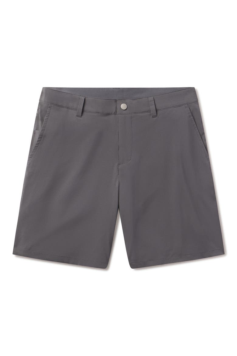 Everyday Flat Front Shorts, Alternate, color, STEEL