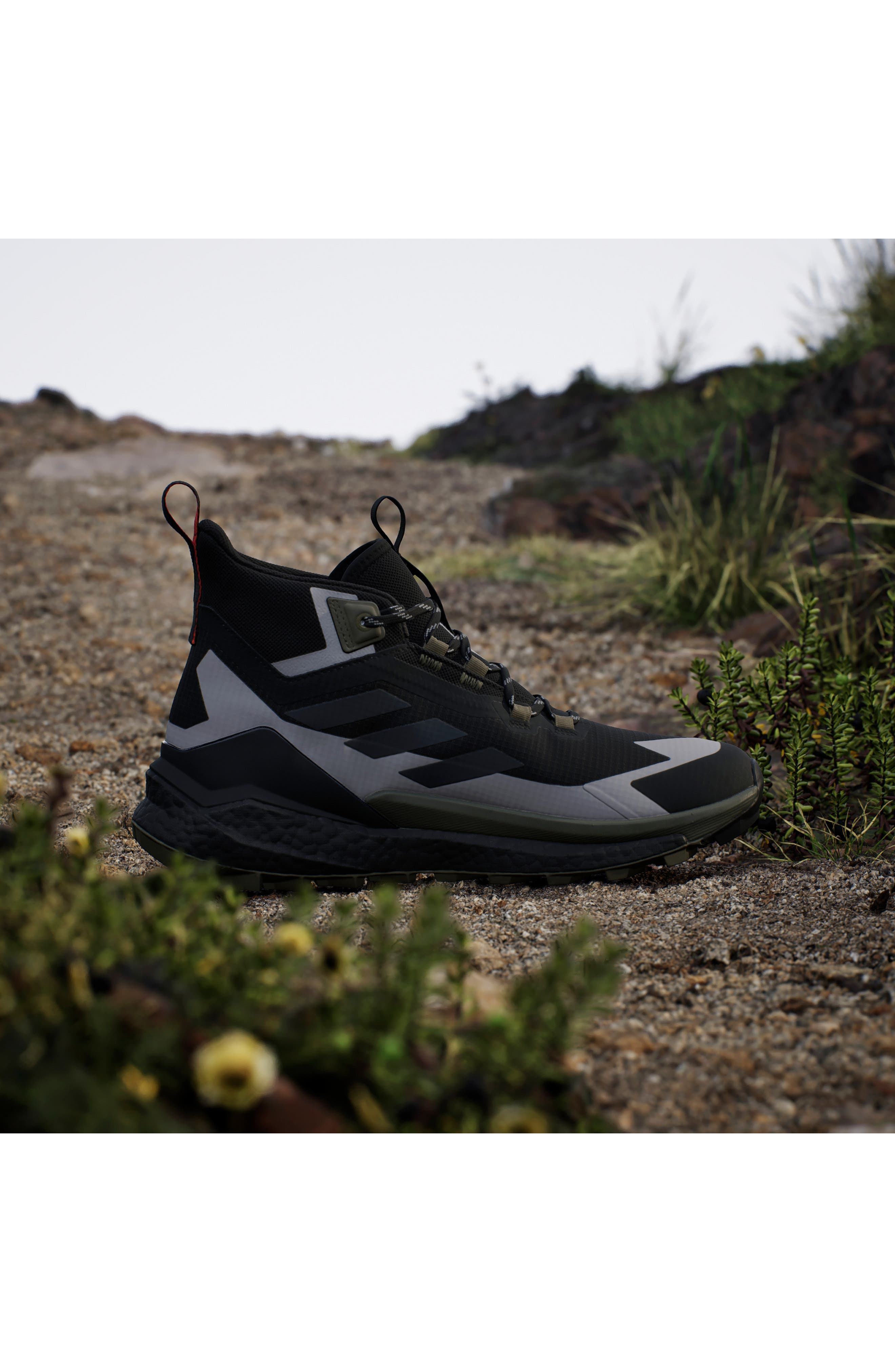 adidas Terrex Free Hiker 2.0 Mid Waterproof Gore-Tex<sup>®</sup> Hiking Shoe, Alternate, color, 
