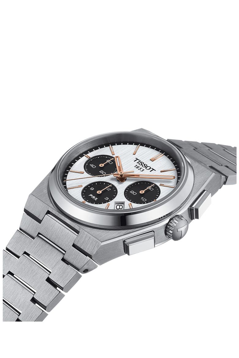 PRX Chronograph Bracelet Watch, 42mm, Alternate, color, GREY