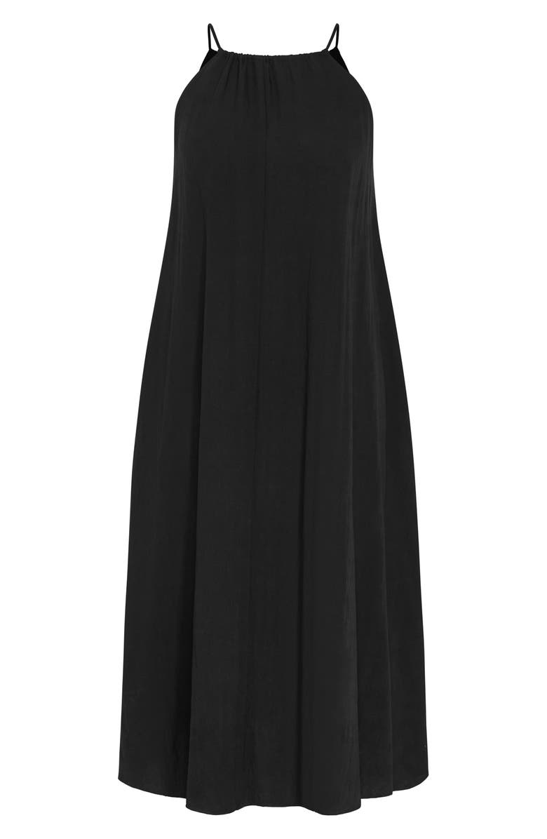 City Chic Aiza Sleeveless Maxi Dress, Alternate, color, Black