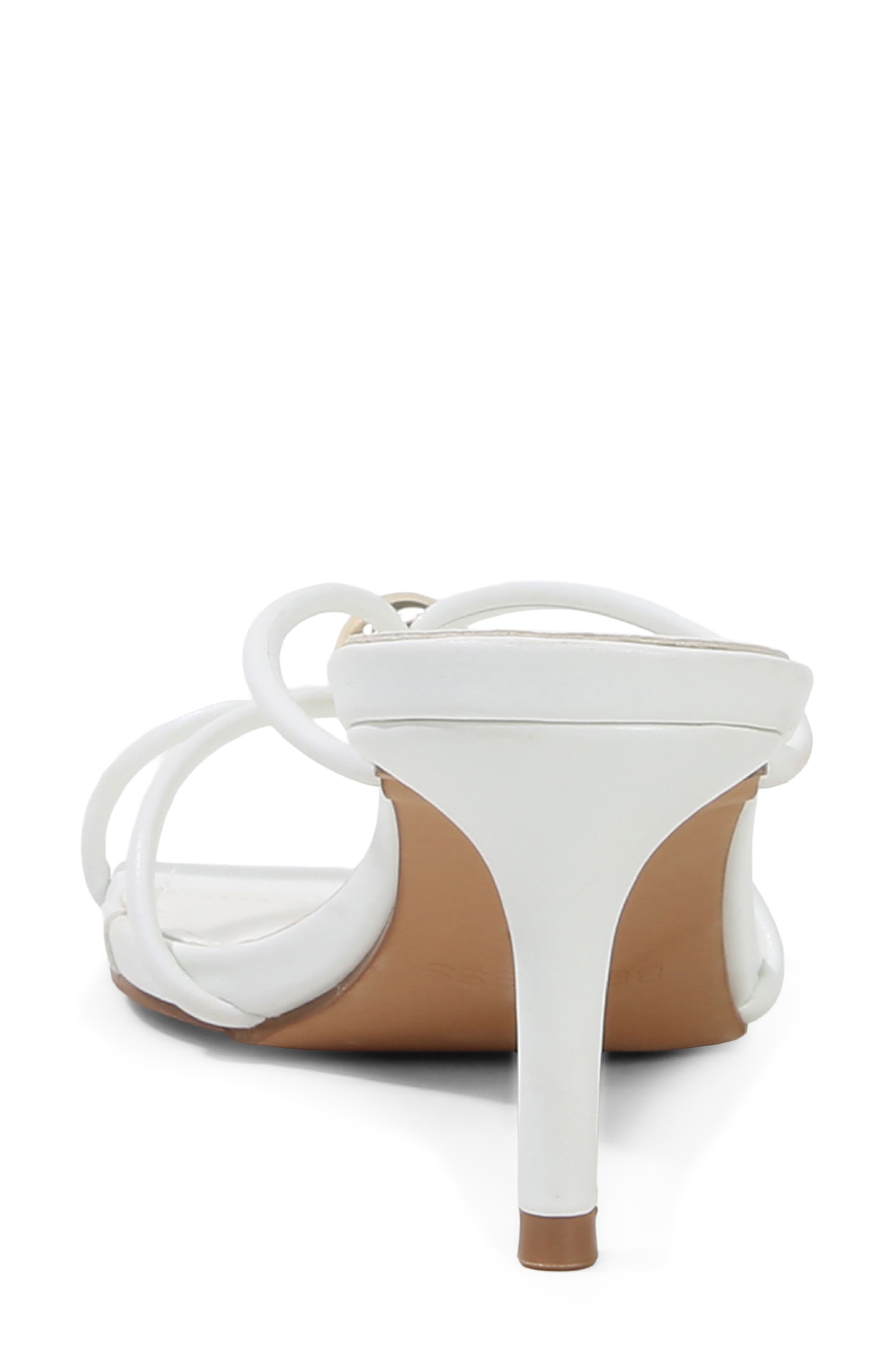 Fifi Strappy Heeled Thong Sandal, Alternate, color, WHITE