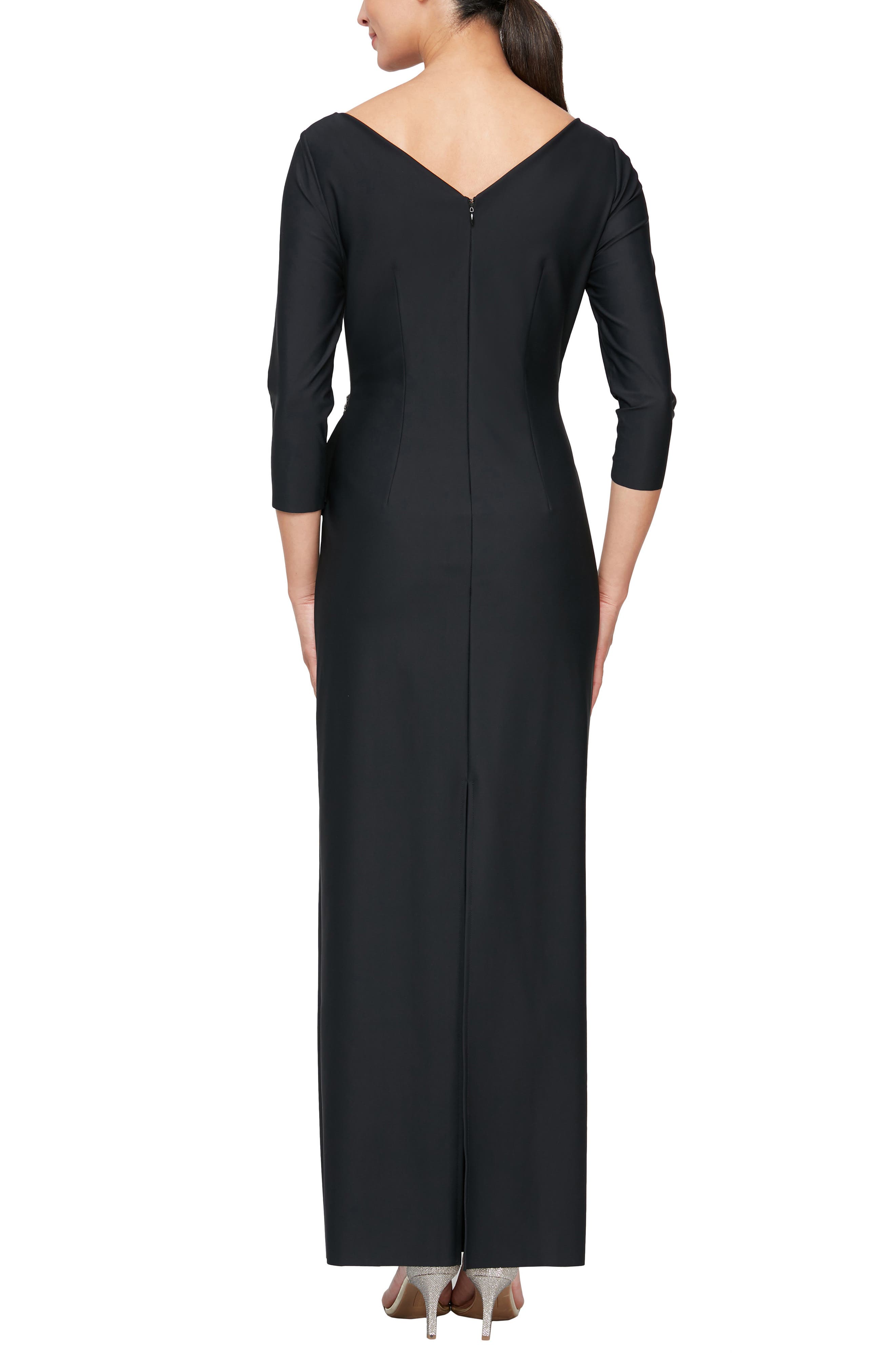 Ruched Column Gown - image 2
