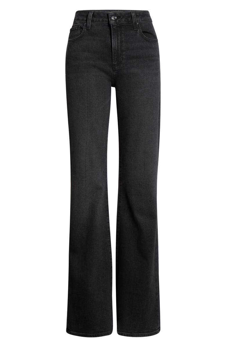 PAIGE Sofia Flare Leg Jeans, Main, color, Solstice Black