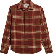 Schott NYC Plaid Flannel Button-Up Work Shirt