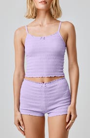 Florence by Mills Seersucker Crop Camisole