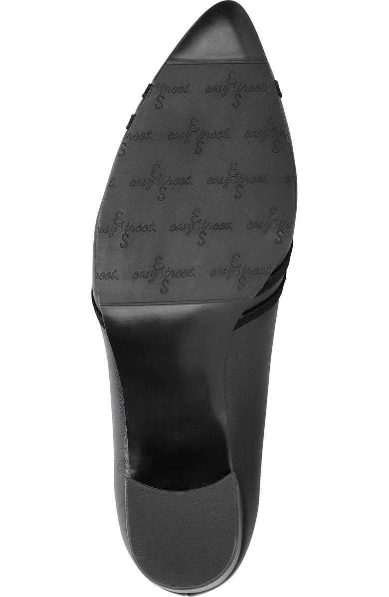 EASY STREET Lotus Pointed Toe Pump, Alternate, color, Black