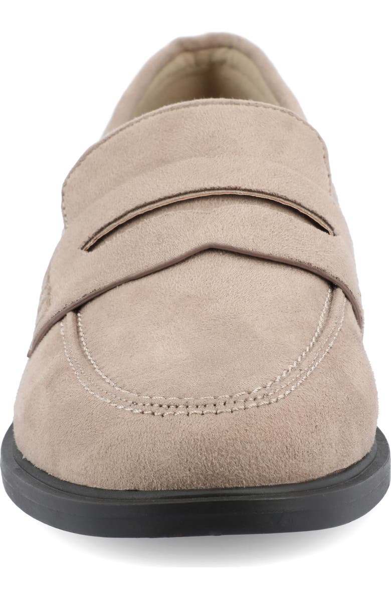 Journee Collection Raichel Penny Loafer, Alternate, color, Stone