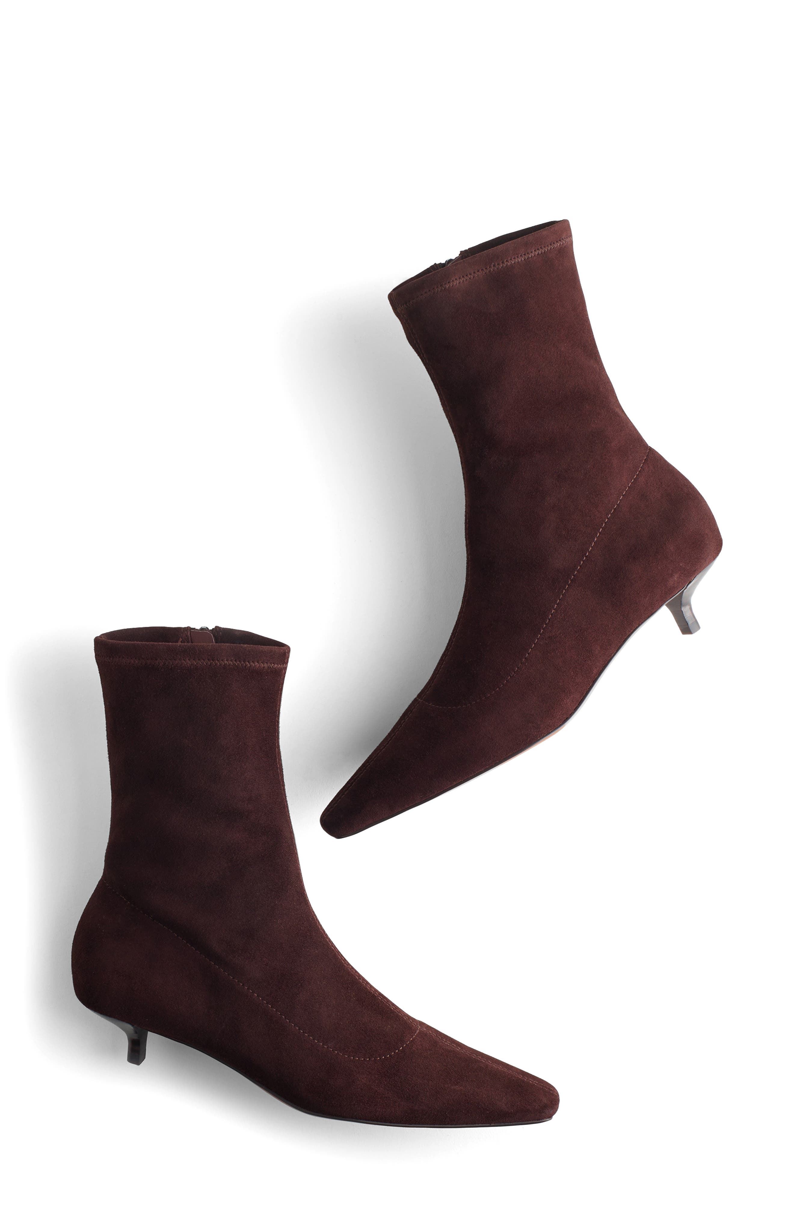 Madewell The Ciel Glove Ankle Boot, Alternate, color, Chocolate Raisin