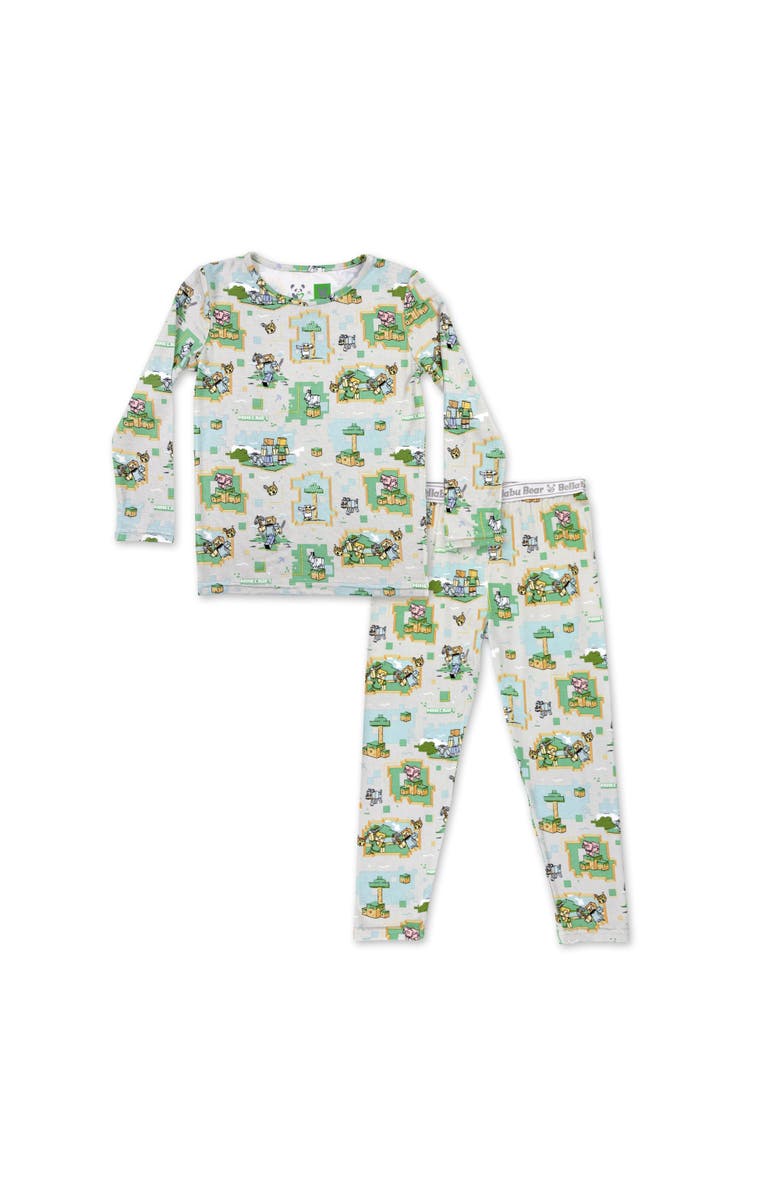 Bellabu Bear Kids' Minecraft Overworld Dreams Set of 2 Piece Pajamas, Main, color, Minecraft Overworld Dreams
