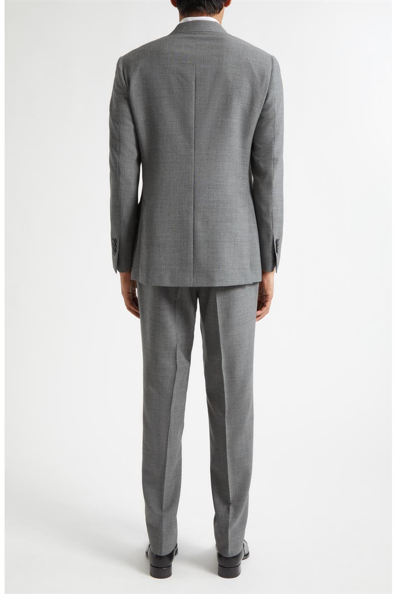 Fresco Tailored Wool Suit, Alternate, color, GREY