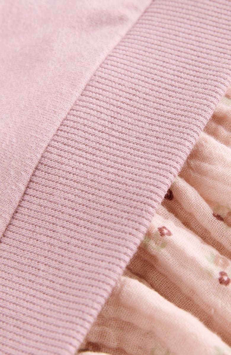 NEXT Kids' Long Sleeve Cotton Peplum T-Shirt & Leggings Set, Alternate, color, Pink