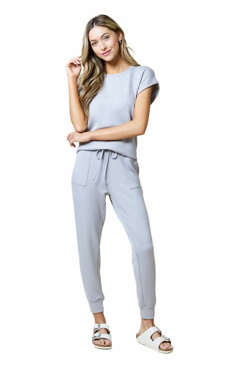Athleisure PureDream Short Raglan Crew Neck Jogger Set