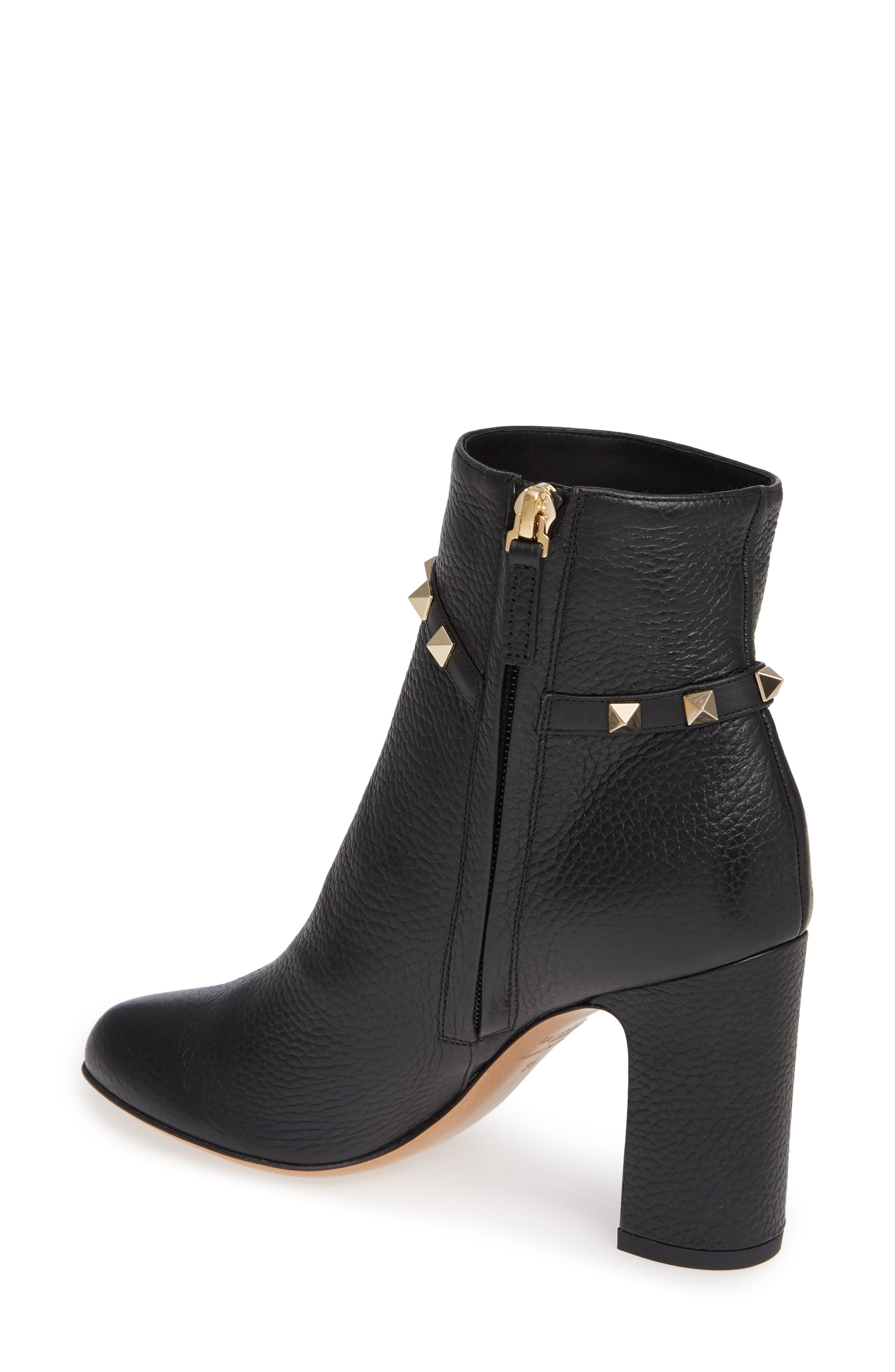 Valentino Garavani Rockstud Buckle Bootie, Alternate, color, 