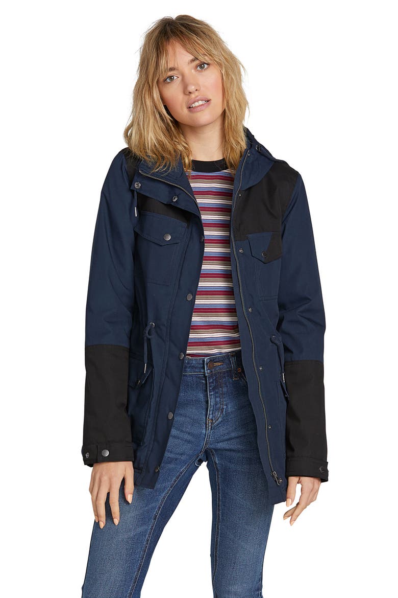 Venston 5K Water Resistant Hooded Parka, Alternate, color, MULTI BLUE