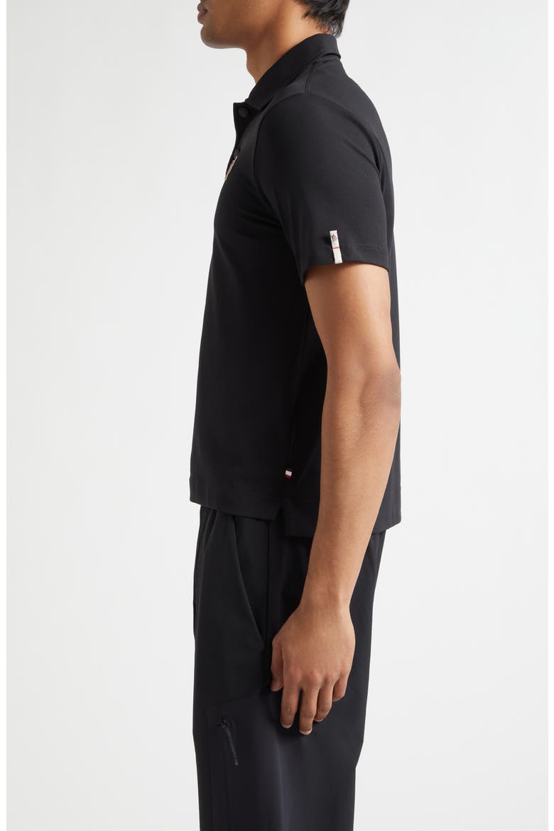Logo Patch Piqué Polo, Alternate, color, BLACK