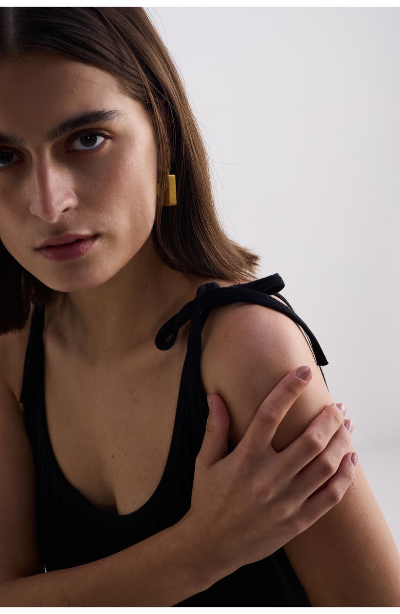 Reistor Tie-Detail Maxi Dress, Alternate, color, Black