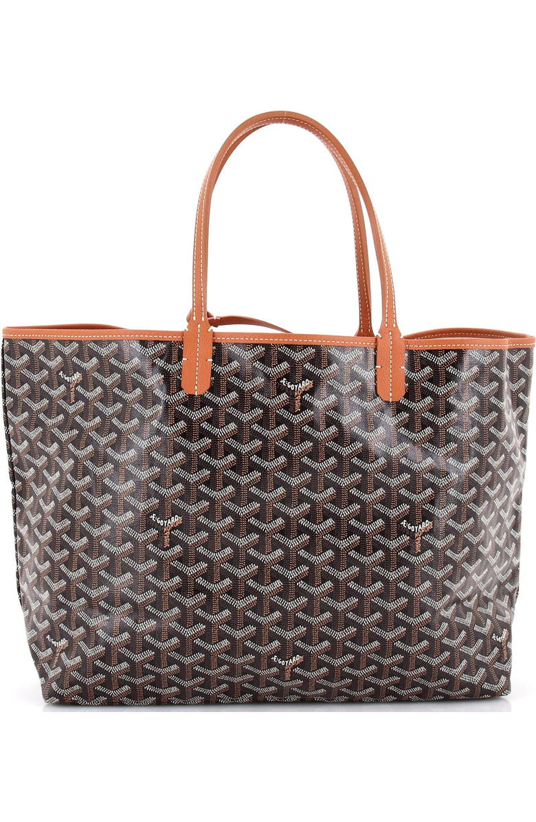 Pre-Owned Goyard Saint Louis Tote Coated Canvas PM, Main, color, Black