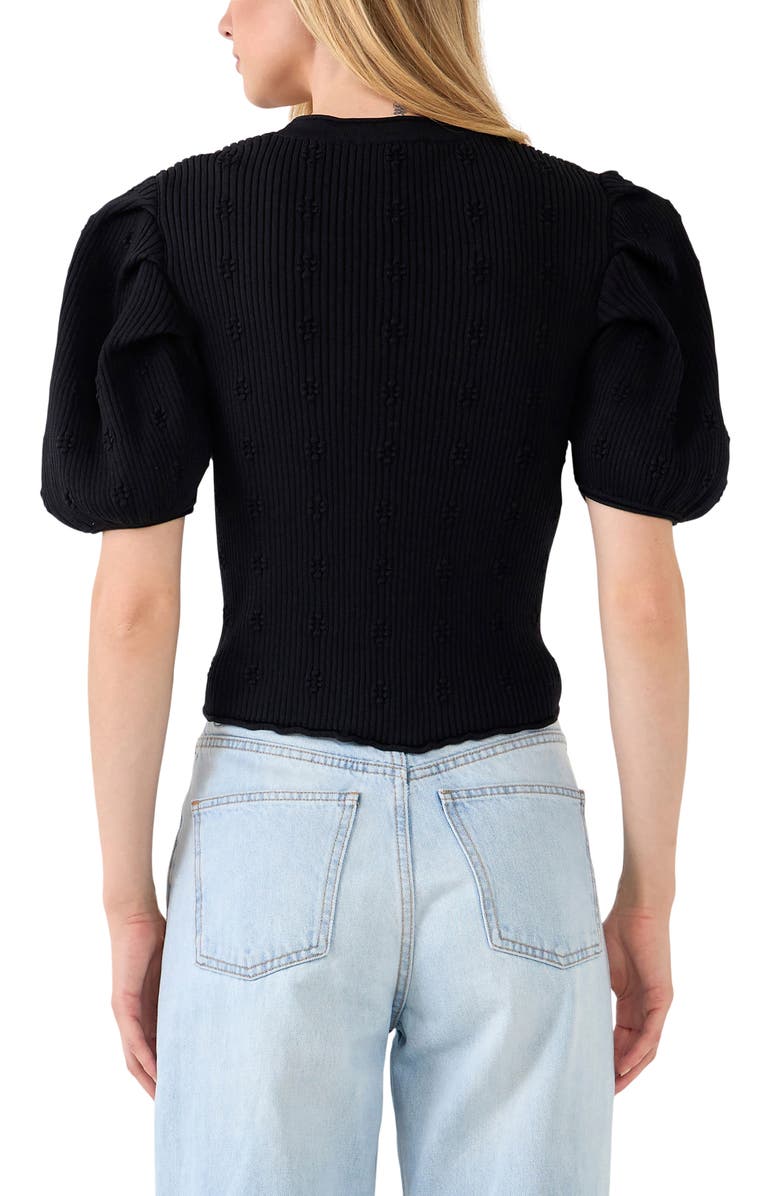 Endless Rose Puff Sleeve Cardigan, Alternate, color, 