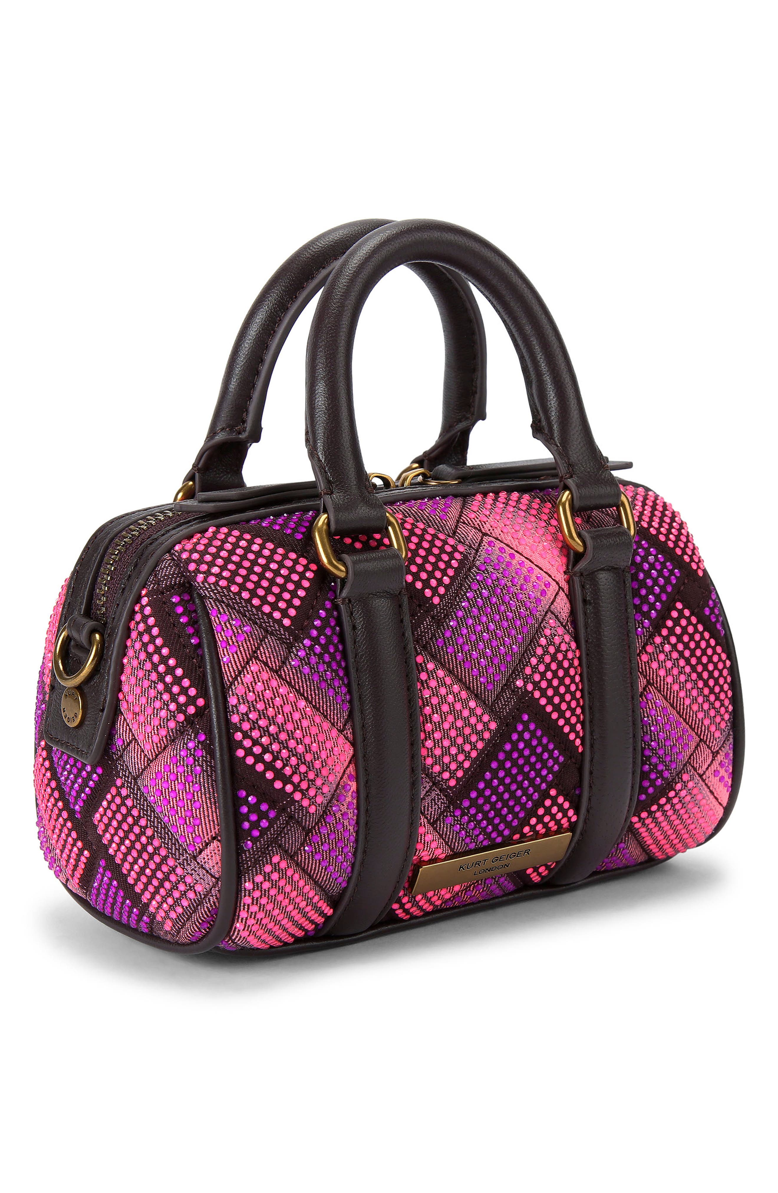 Kurt Geiger London Extra Small Kensington Boston Quilted Satchel, Alternate, color, 