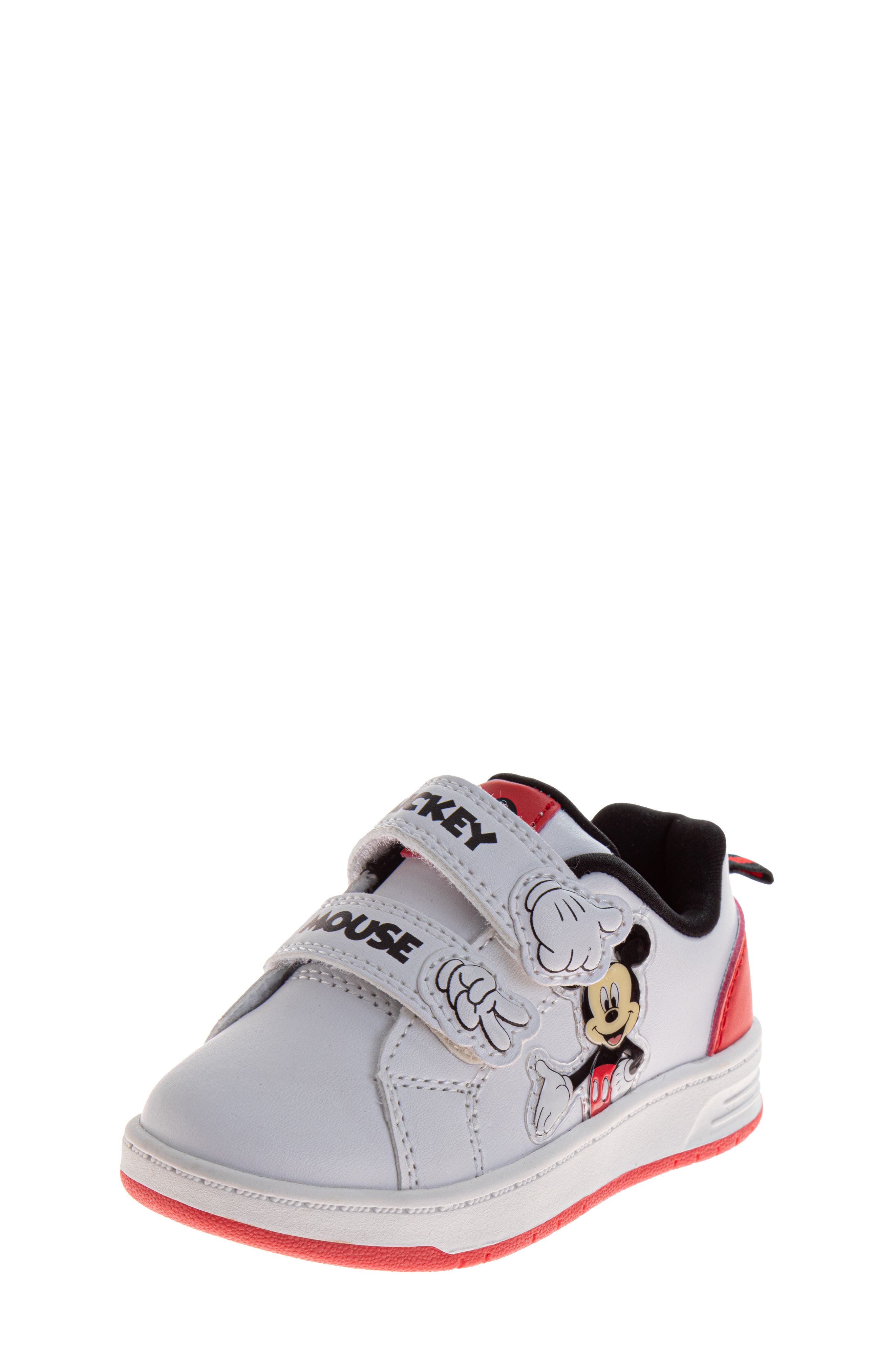 JOSMO Disney<sup>®</sup> Mickey Mouse<sup>®</sup> Sneaker, Alternate, color, White/ Red