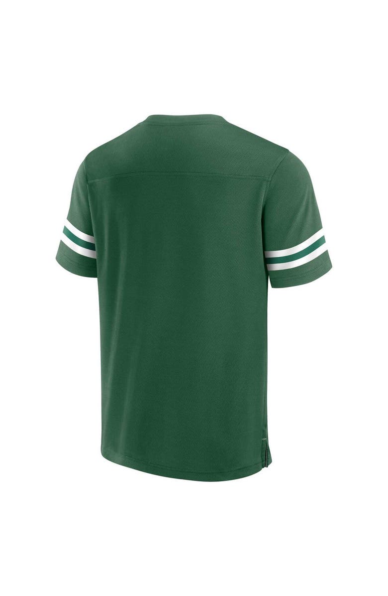 FANATICS Men's Fanatics Branded  Green New York Jets Jersey Tackle V-Neck T-Shirt, Alternate, color, 
