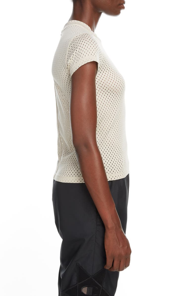 Rick Owens x Champion Pentagram Embroidered Mesh T-Shirt, Alternate, color, 