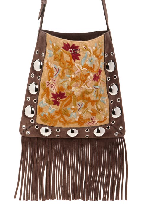 ショルダーバッグ・ポシェット Valentino Garavani Suede Crossbody Bag Valentino Garavani Nellcote Studded Suede Camera Crossbody