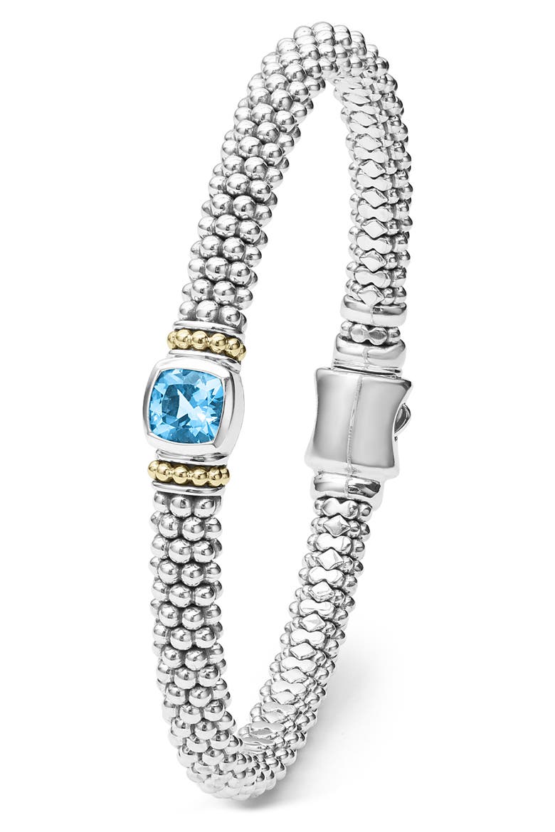 Swiss Blue Topaz Caviar Bracelet, Alternate, color, SWISS BLUE TOPAZ