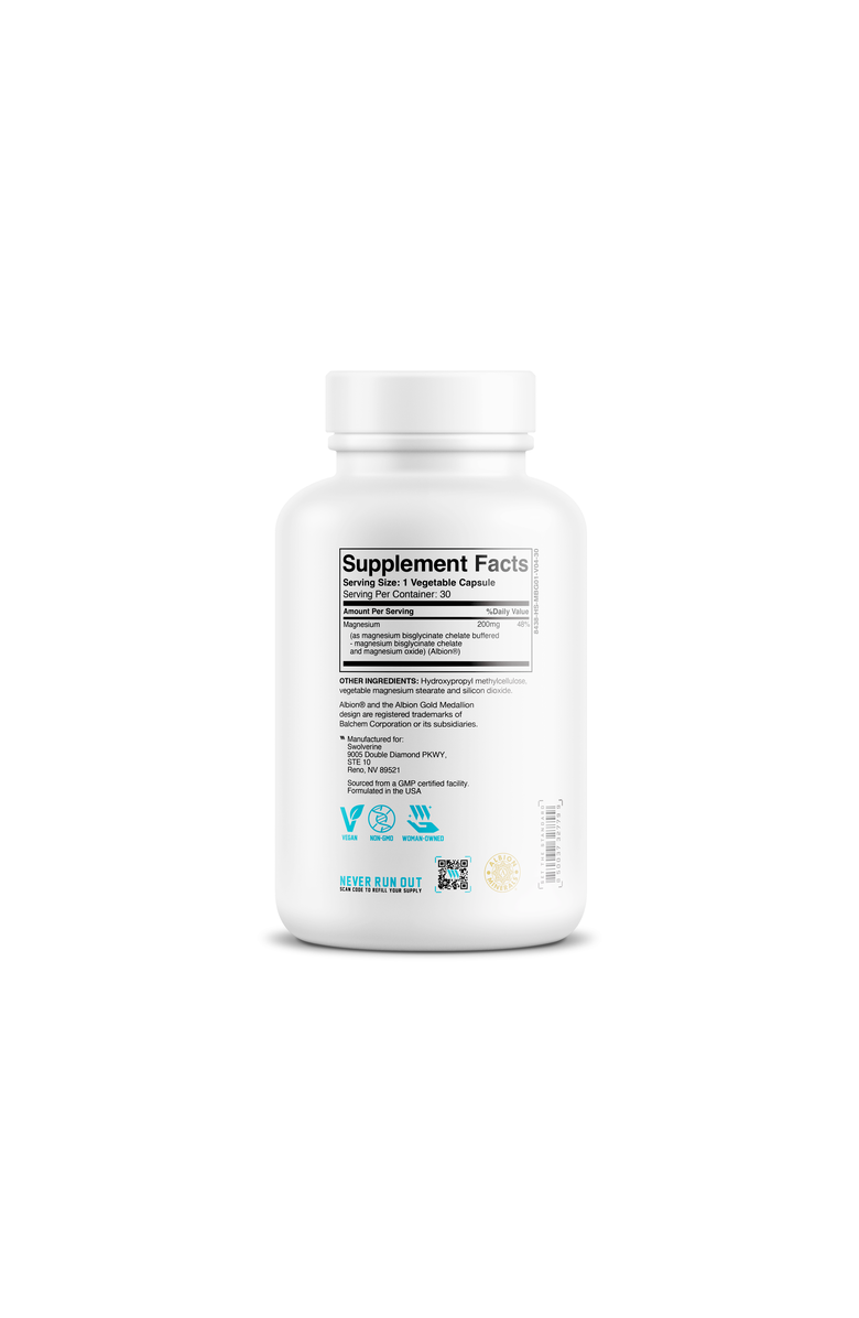 Swolverine Magnesium Bisglycinate, Alternate, color, Unflavored