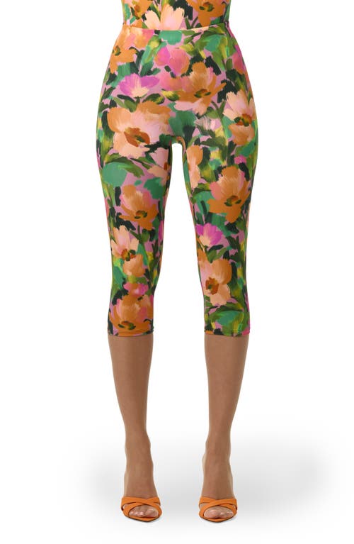 Naked Wardrobe Capri Leggings In Multi