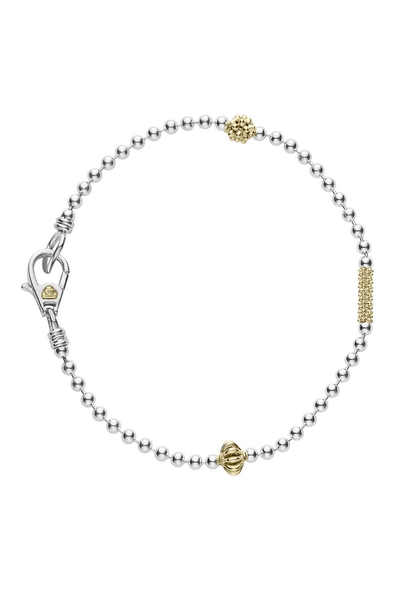 Caviar Icon Bracelet, Alternate, color, SILVER