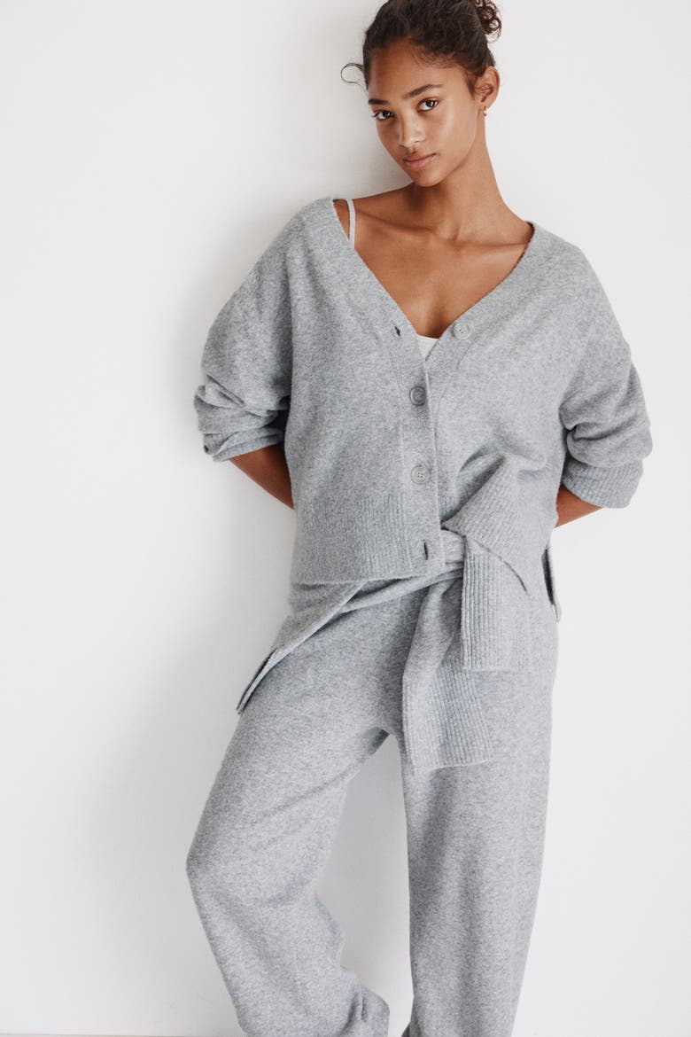 Cardigan, Alternate, color, Gray melange