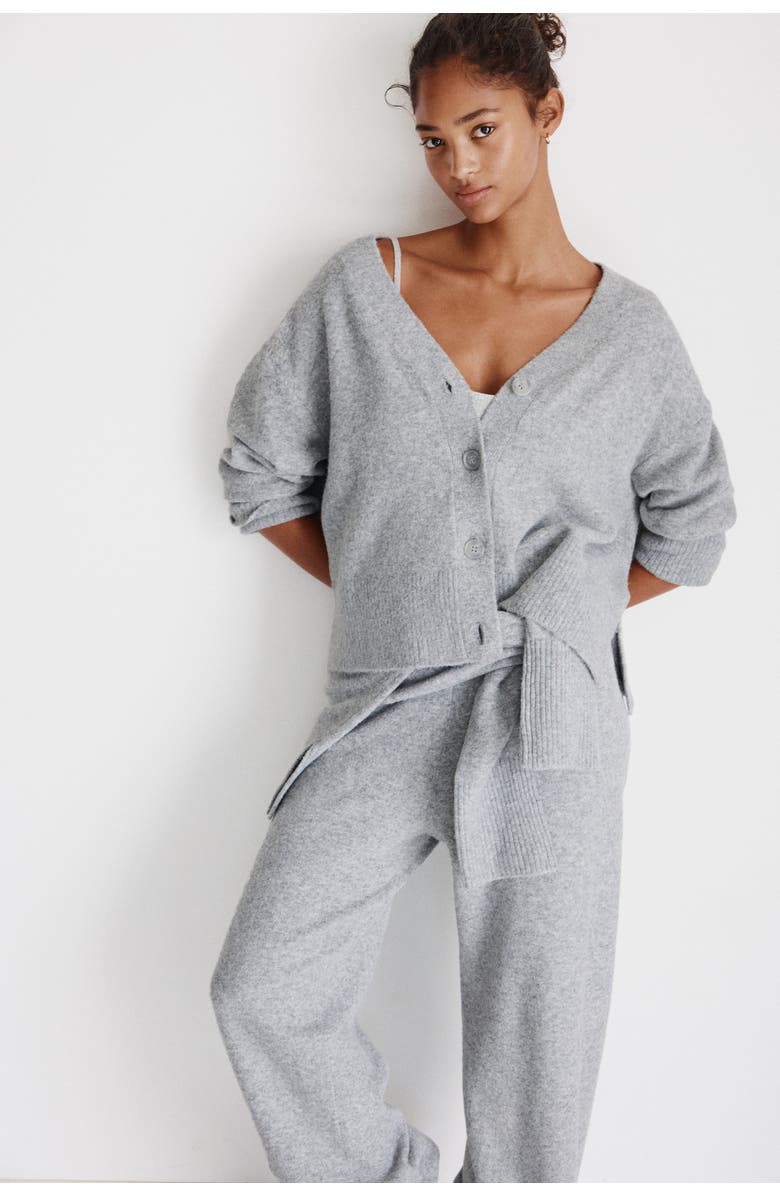 H&M Cardigan, Alternate, color, Gray Melange