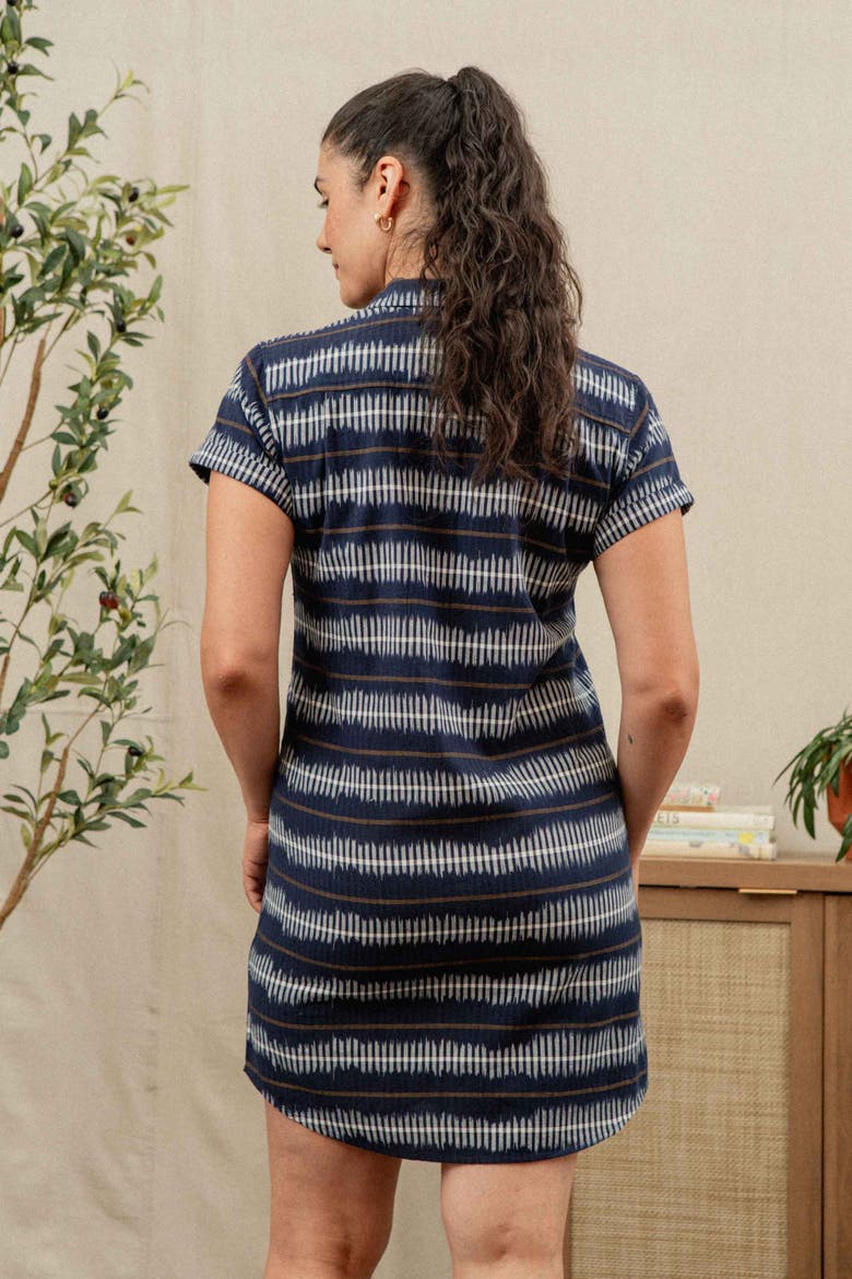Loren Shirt Dress, Alternate, color, Dusk Mirage