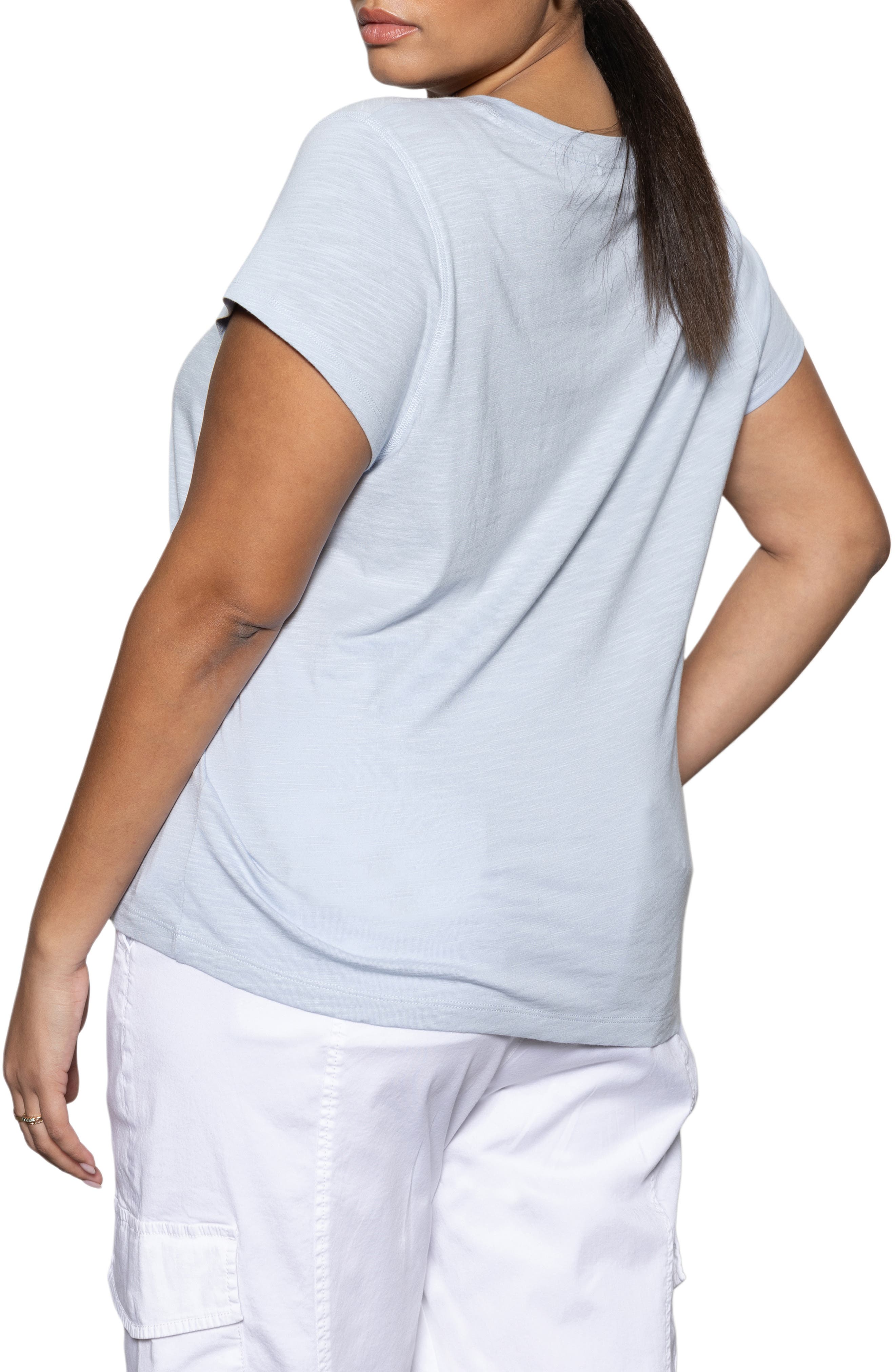 The New Girl Split Neck Cotton T-Shirt - image 2