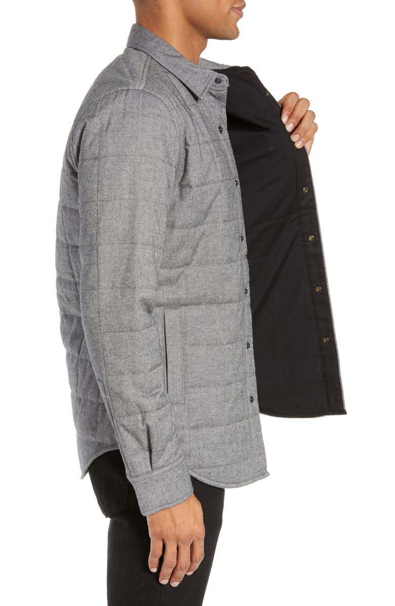 Bonobos Quilted Herringbone Shirt Jacket, Alternate, color, 