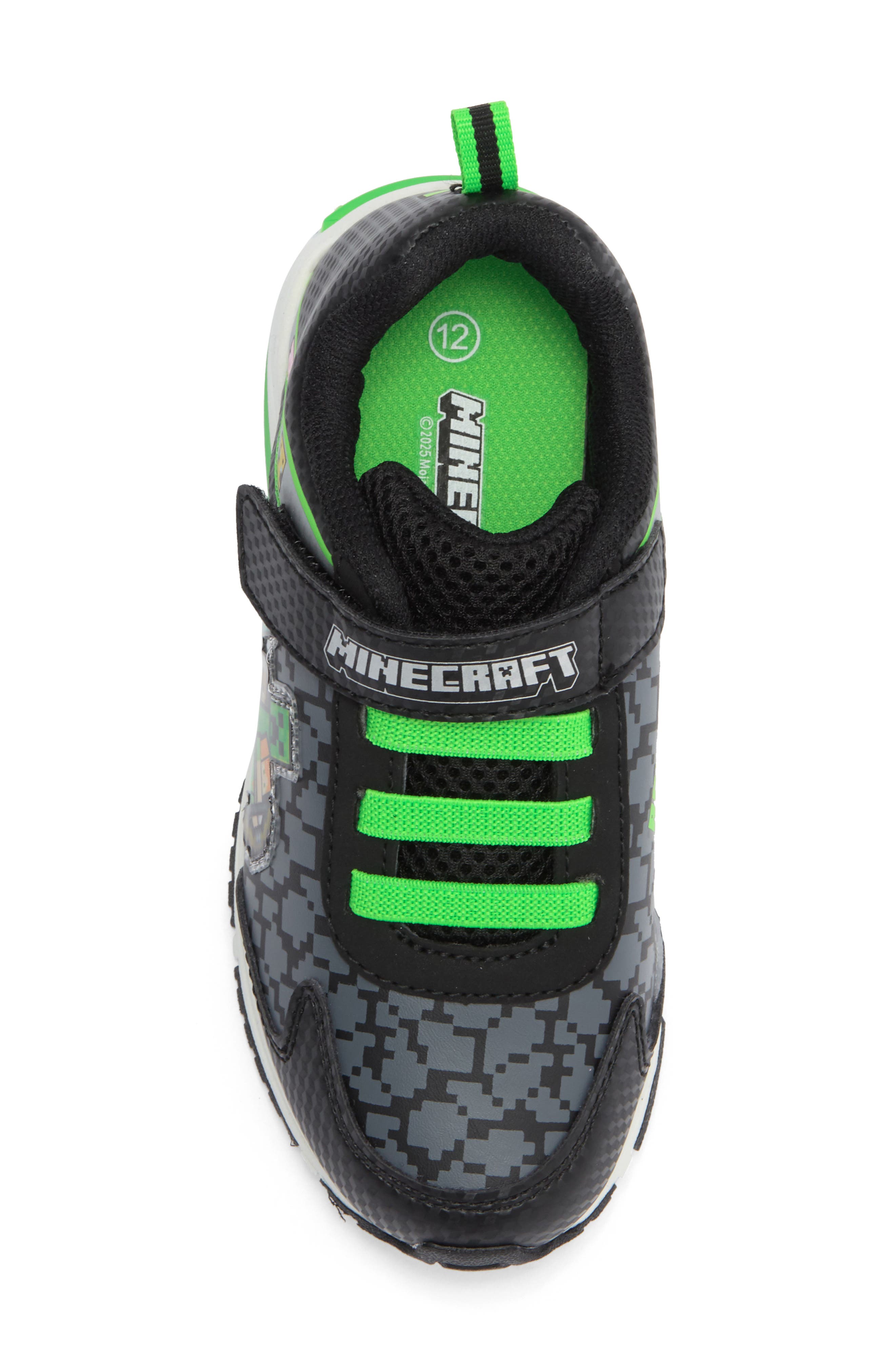 SG Footwear x Minecraft<sup>®</sup> Kids' Light-Up Sneaker, Alternate, color, 